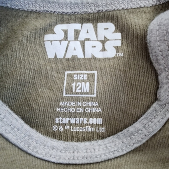 𝅺STAR wars mandelorian outfit 12 month - Picture 2 of 2